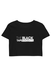 Women's Organic Cotton Black Tape Project Crop Top T-Shirt - Black Tape Project