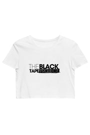 Women's Organic Cotton Black Tape Project Crop Top T-Shirt - Black Tape Project